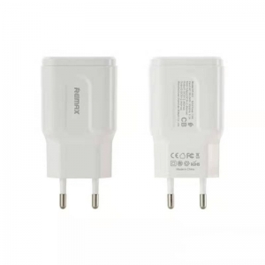POWER ADAPTOR WALL REMAX USB CHARGER 2*2.4A FAST CHARGE AU WHITE